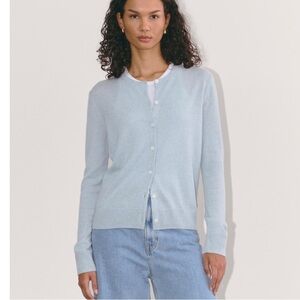 Everlane NWT The Classic Cardigan in Cashmere Sky Blue Size XXL
